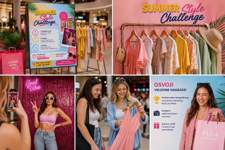 Ilustrasi summer style challenge untuk artikel Summer Style Challenge di Pula City Mall 23. lipnja 2026.